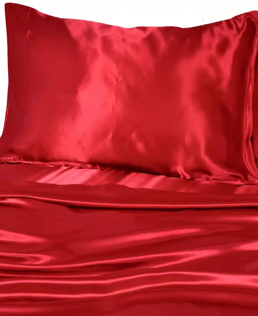 商品Beatrice Home Fashions|Luxurious Satin 4-Pc. Sheet Set, King,价格¥328,第1张图片详细描述