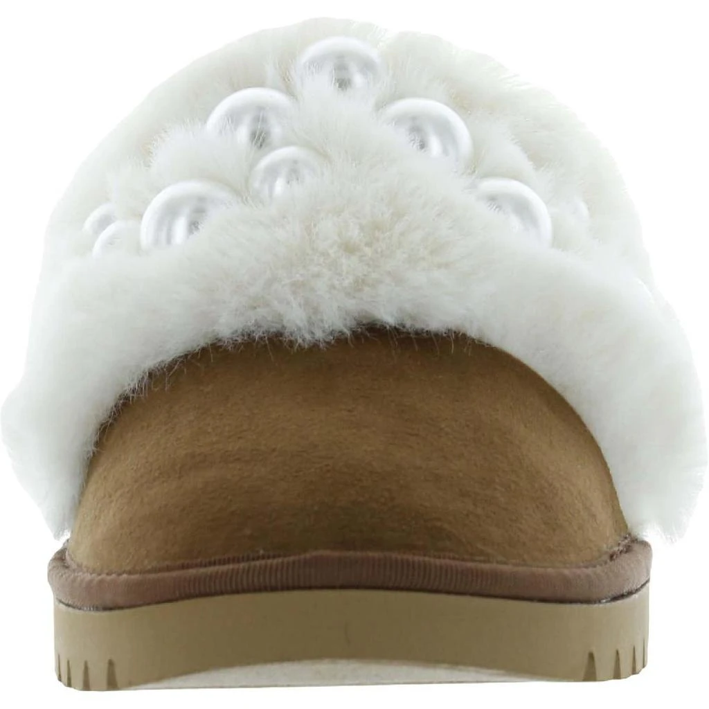 商品INC International|Ilene Womens Pearl Faux Fur Slide Slippers,价格¥207,第3张图片详细描述