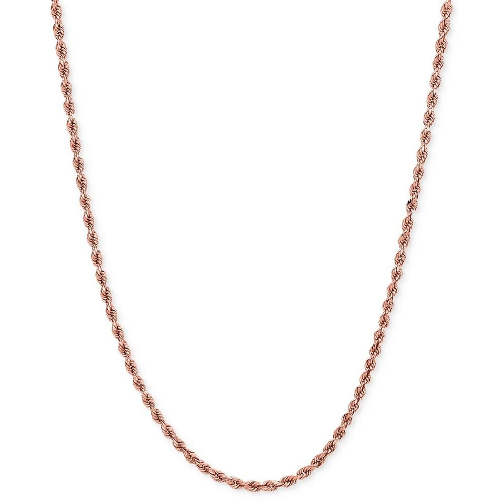 商品Italian Gold|Rope Chain 18" Necklace (1-3/4mm) in 14k Rose Gold,价格¥1149,第1张图片