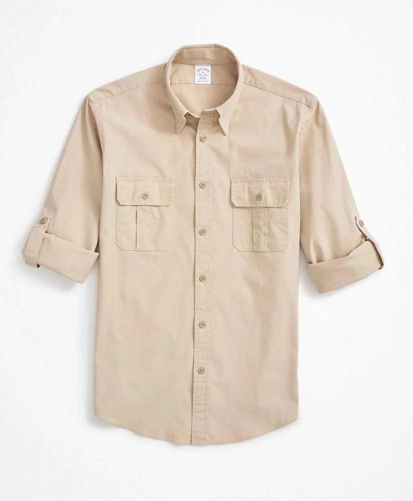 商品Brooks Brothers|Regent Fit Sport Shirt, Cotton Poplin,价格¥416,第3张图片详细描述