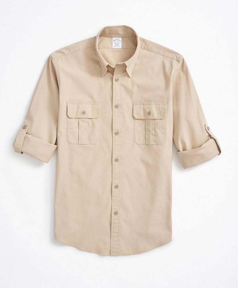 商品Brooks Brothers|Regent Fit Sport Shirt, Cotton Poplin,价格¥368,第5张图片详细描述