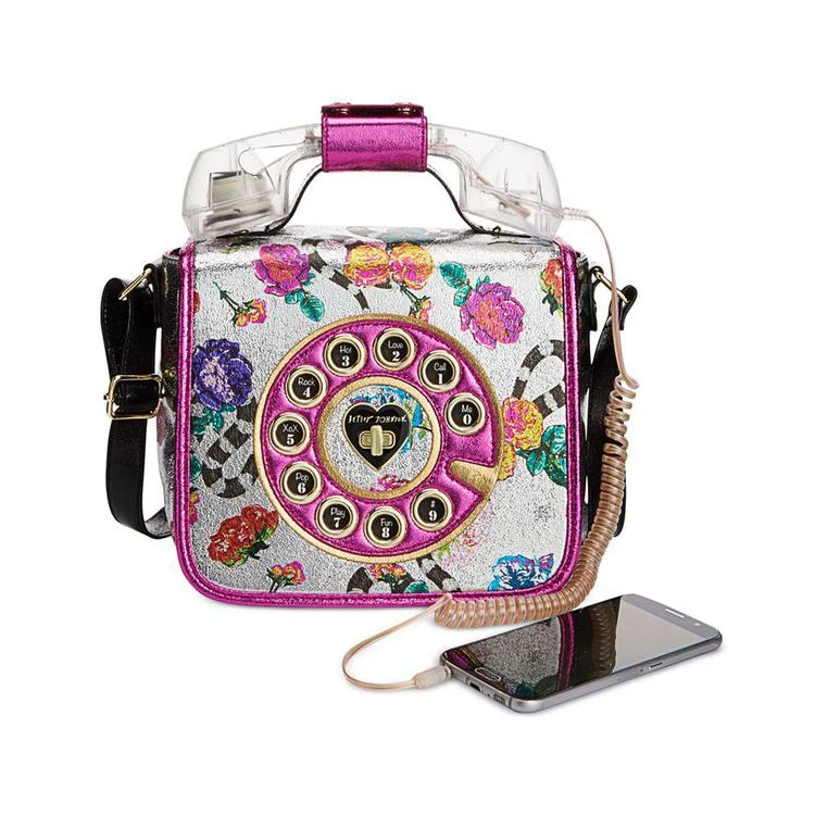 商品Betsey Johnson|Off The Hook Phone Small Crossbody,价格¥313,第2张图片详细描述