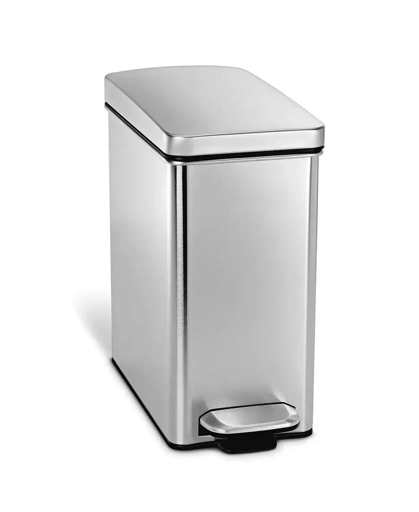 商品simplehuman|Profile Step Trash Can, 10 Liters,价格¥351,第1张图片