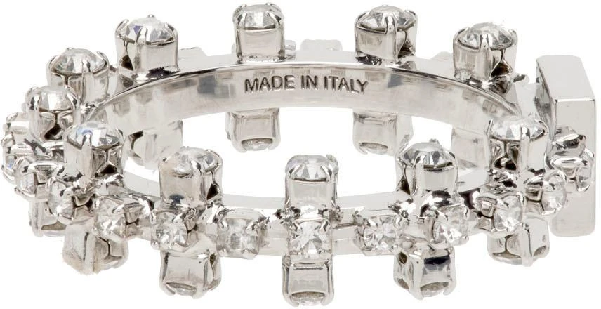 商品Givenchy|Silver 4G Crystal Ring,价格¥1774,第5张图片详细描述