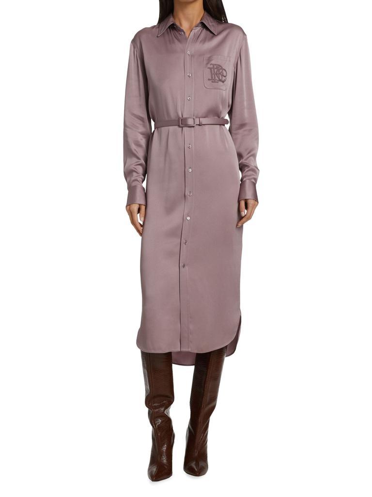 商品Ralph Lauren|Graison Crepe-Back Satin Day Dress,价格¥3861,第1张图片