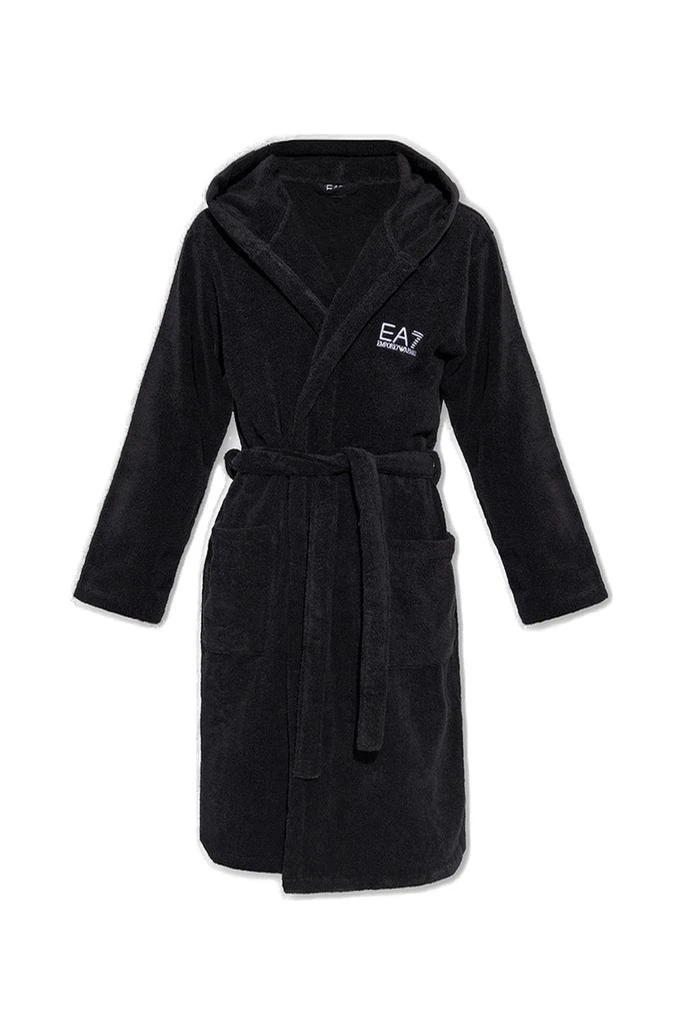 商品Emporio Armani|Ea7 Emporio Armani Logo Embroidered Bathrobe,价格¥618,第1张图片