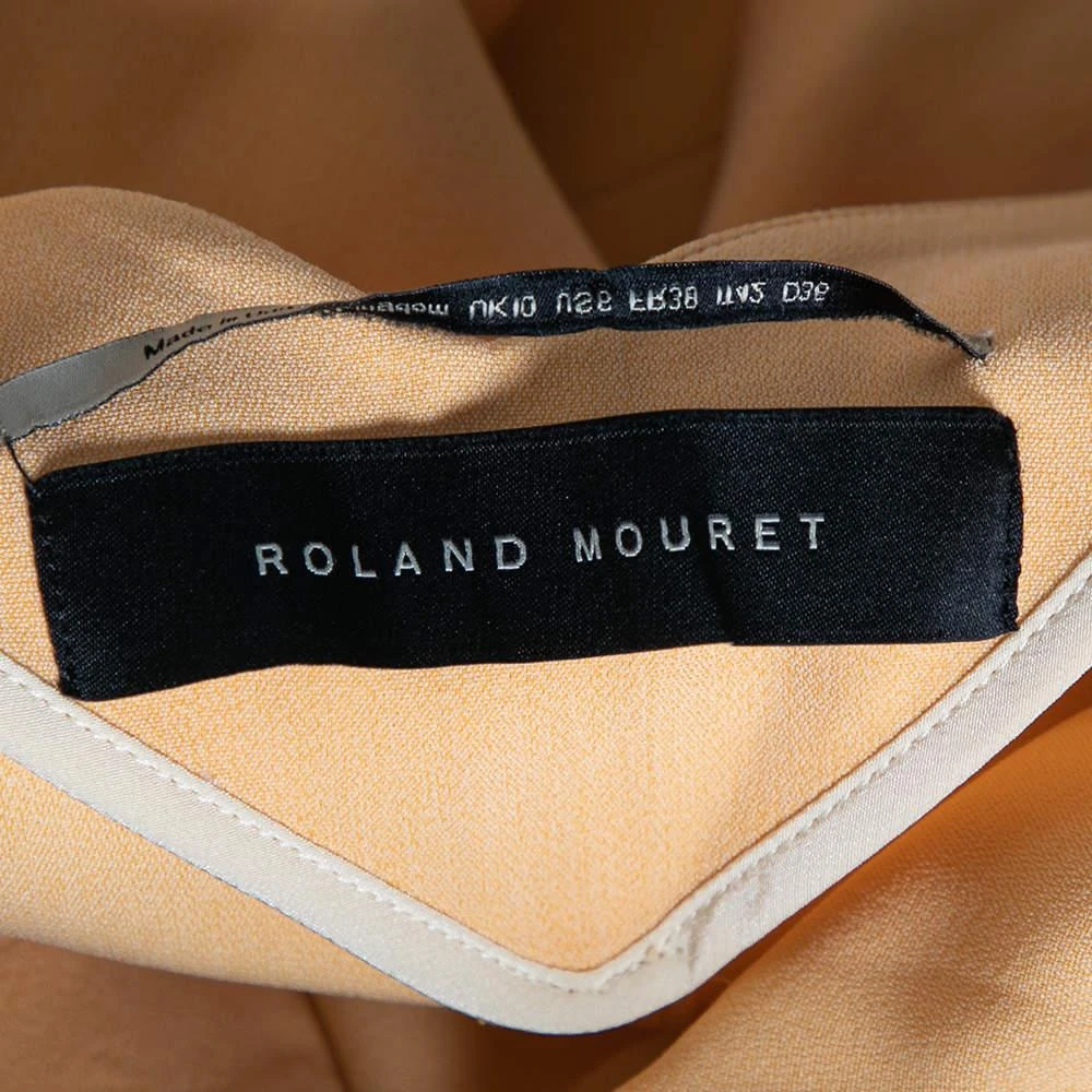 商品[二手商品] ROLAND MOURET|Roland Mouret Pale Orange Crepe Contrast Trim Conway Short Dress M,价格¥3120,第5张图片详细描述