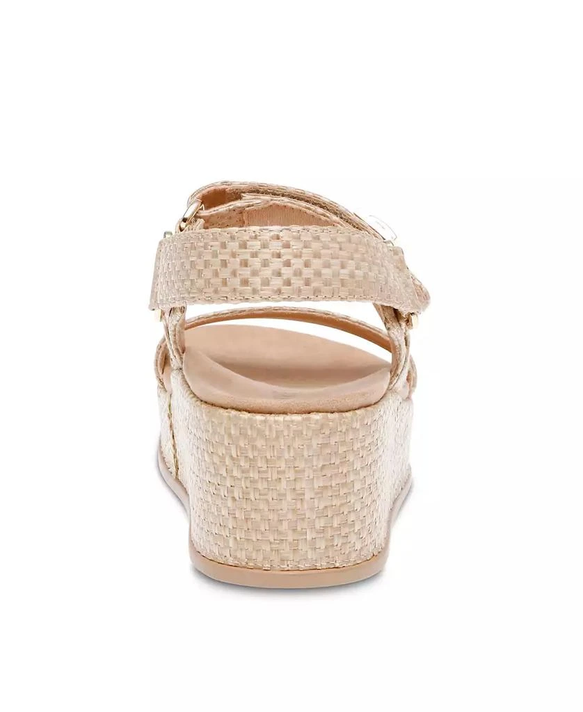 商品Anne Klein|Women's Verse Double Strap Platform Wedge Sandals,价格¥354,第3张图片详细描述