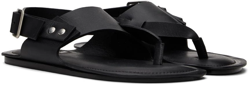 商品Jil Sander|Black Leather Sandals,价格¥1650,第4张图片详细描述