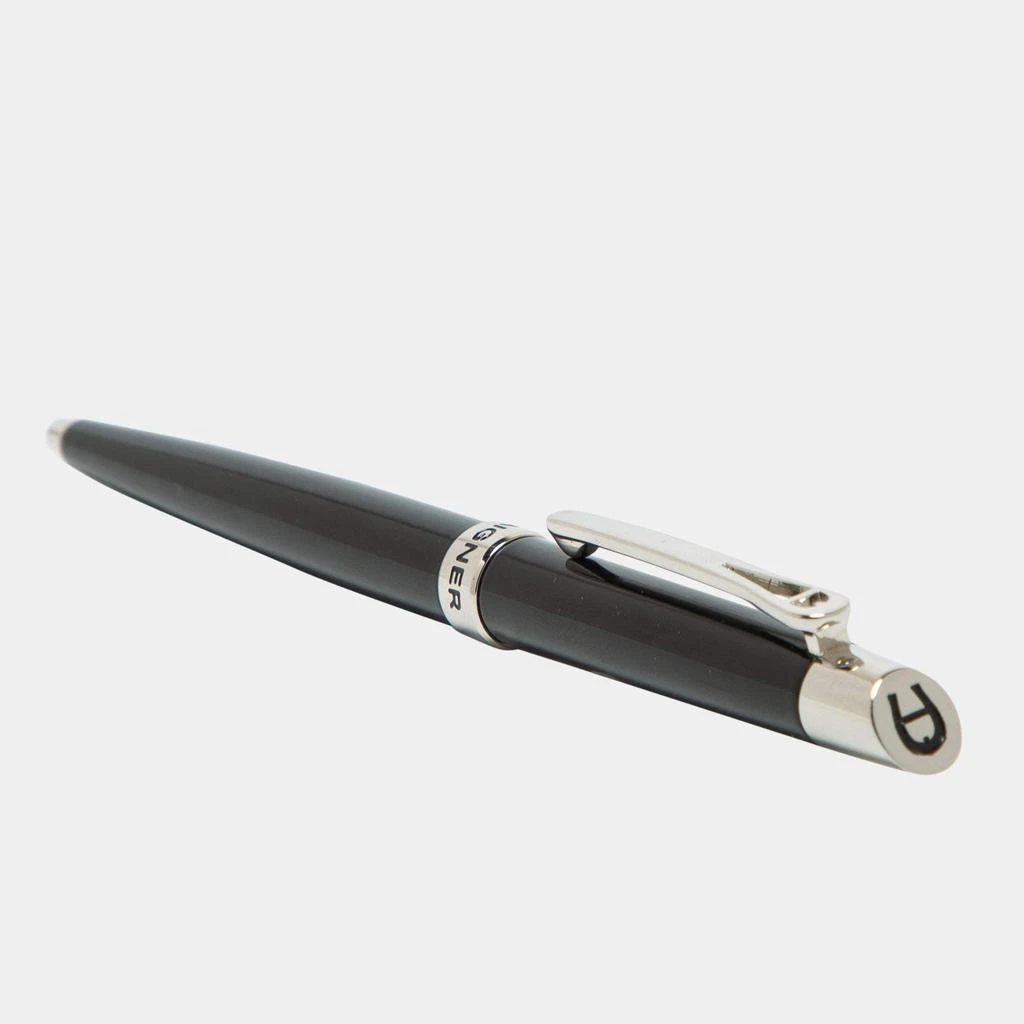 商品[二手商品] Aigner|Aigner Black Resin Silver Tone Ballpoint Pen,价格¥997,第3张图片详细描述