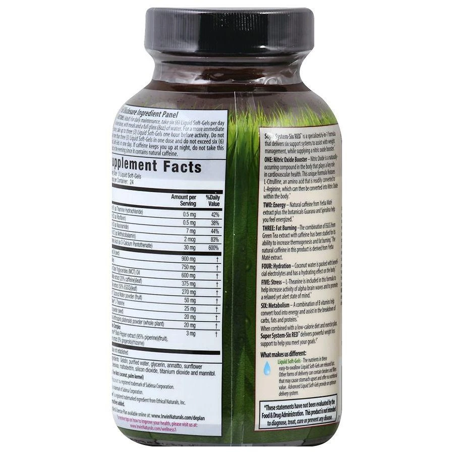 商品Irwin Naturals|Body Fat Diet System-Six RED,价格¥149,第4张图片详细描述