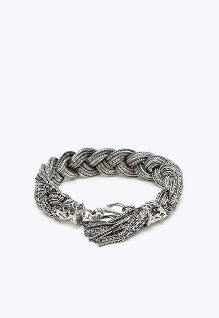 商品Emanuele Bicocchi|Braided Sterling Silver Bracelet,价格¥3401,第3张图片详细描述