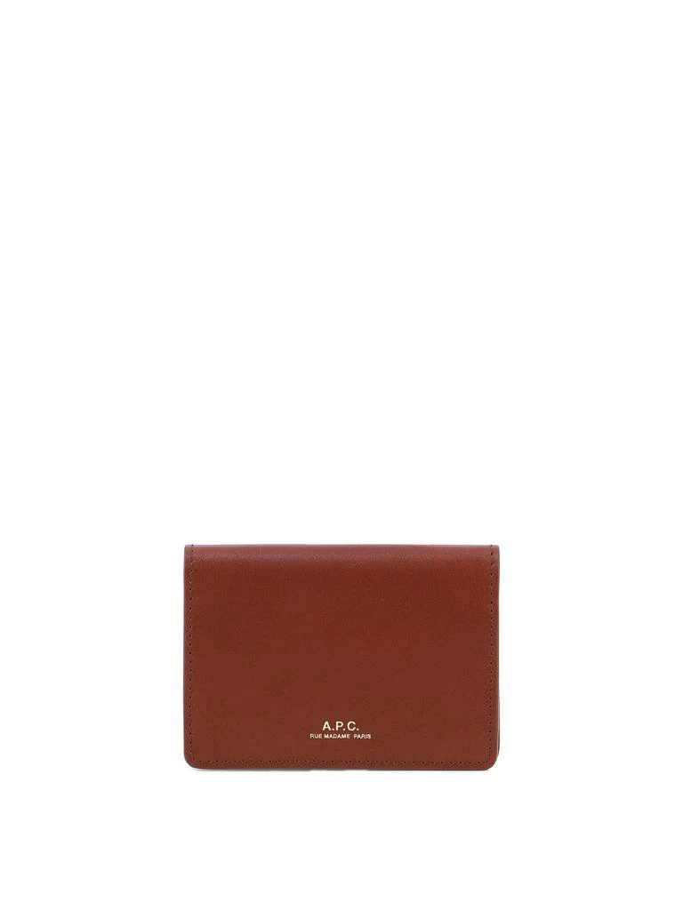 商品A.P.C.|Stefan Wallets & Card Holders Brown,价格¥600,第1张图片