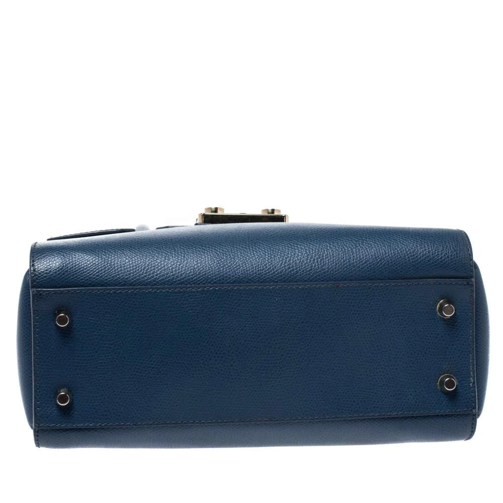 Furla Blue Leather Metropolis Satchel 商品