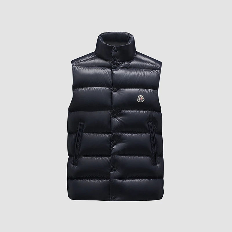 商品Moncler|蒙口 TIBB系列男士深蓝色无袖羽绒服 J20911A0009668950742（两色可选）,价格¥7104,第1张图片