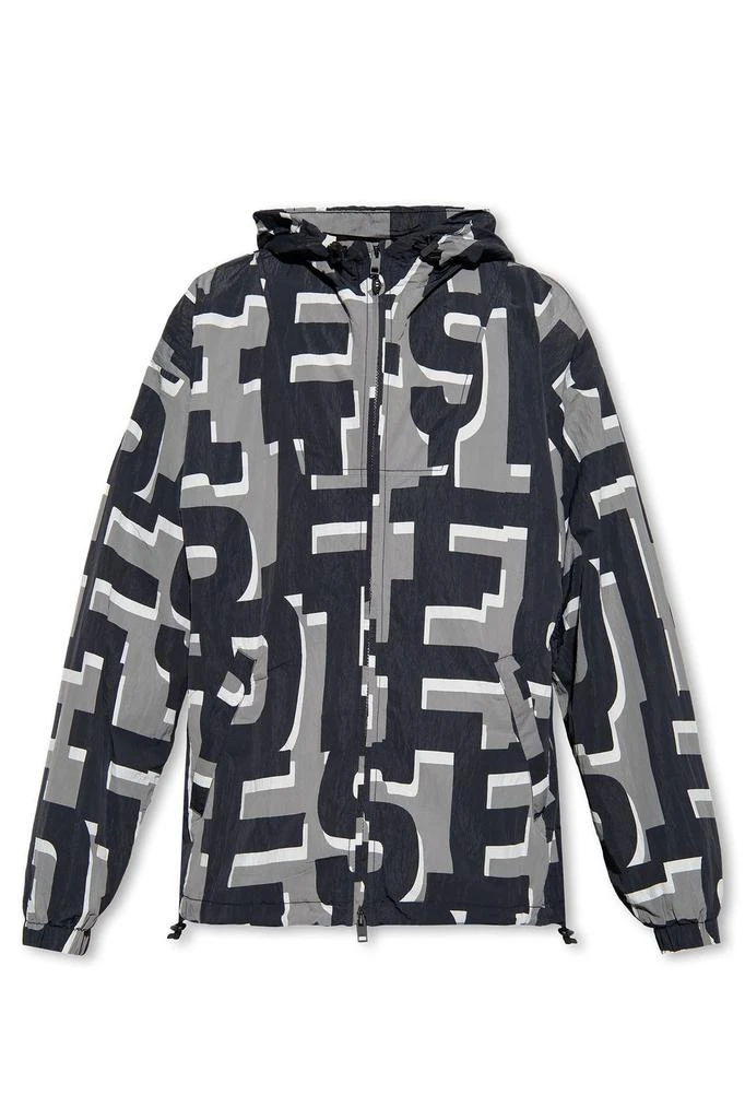 商品Diesel|Diesel J-Jass Monogram Printed Hooded Jacket,价格¥920,第1张图片