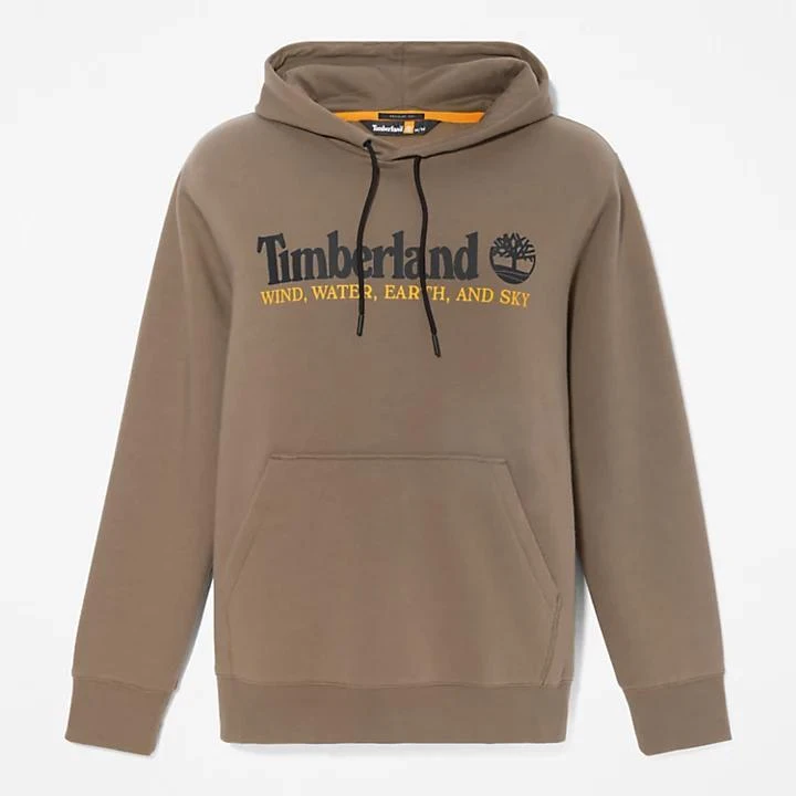 Wind, Water, Earth, and Sky Hoodie for Men in Dark Green 商品