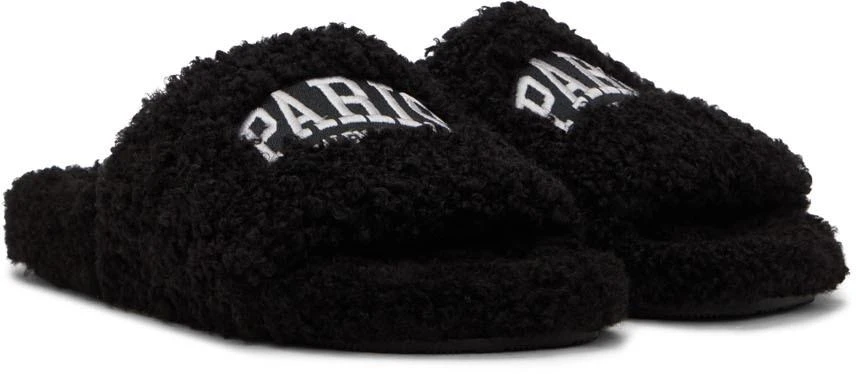 商品Balenciaga|黑色 Furry 拖鞋,价格¥4895,第4张图片详细描述