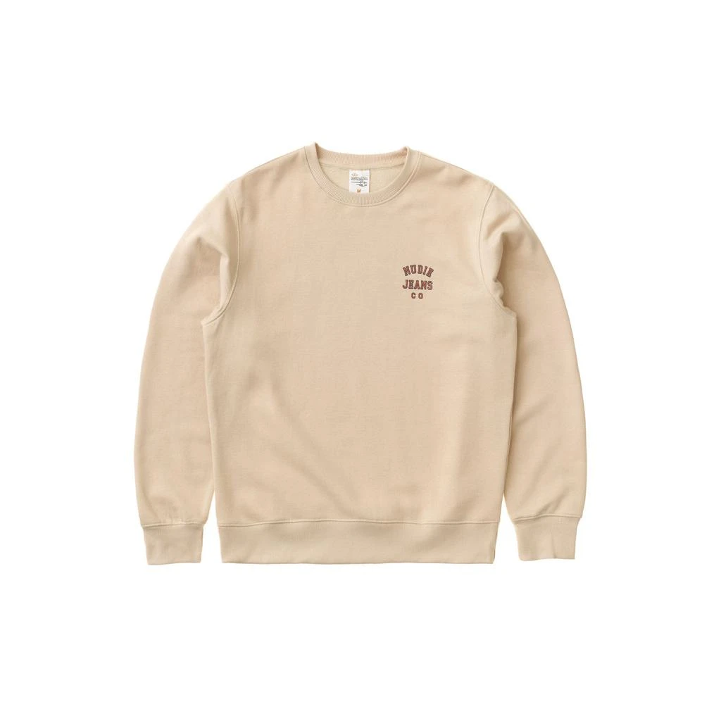 商品Nudie|Nudie Frasse Logo Sweatshirt - W50/Cream,价格¥852,第1张图片