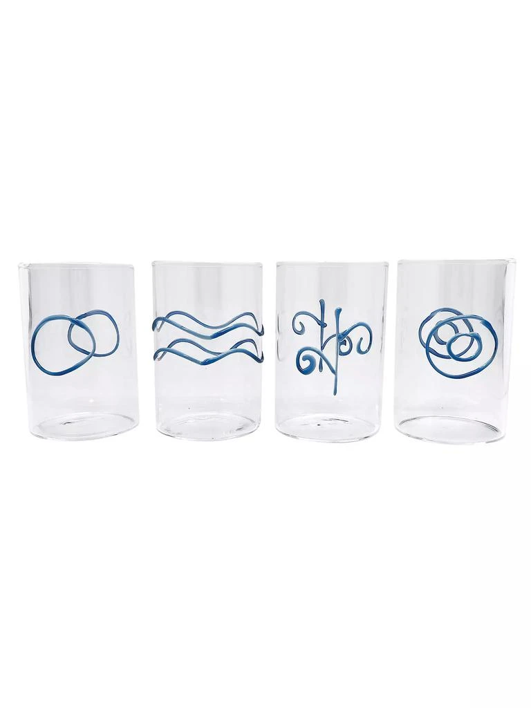 商品Mariposa|Appliqué 4-Piece Double Old-Fashioned Glass Set,价格¥473,第1张图片