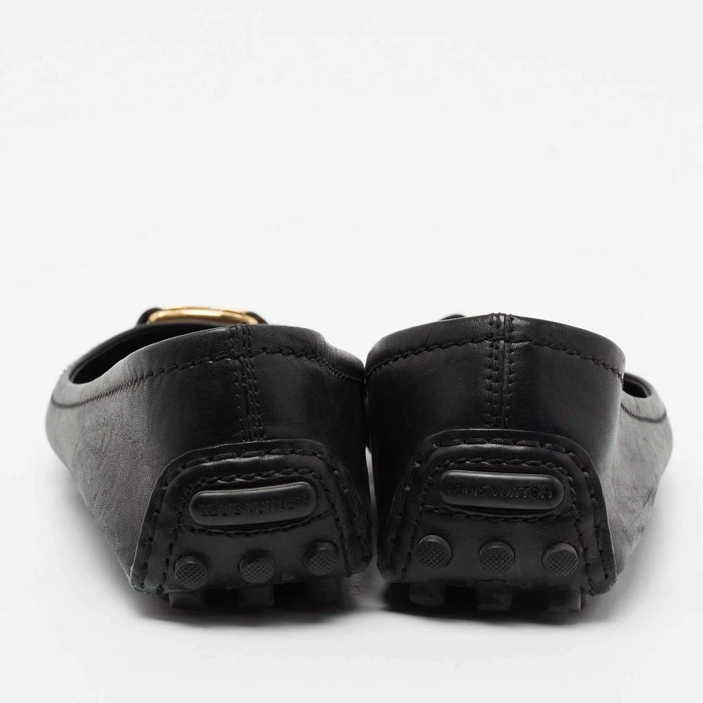 商品[二手商品] Louis Vuitton|Louis Vuitton Black Leather Oxford Ballet Flats Size 38.5,价格¥990,第5张图片详细描述