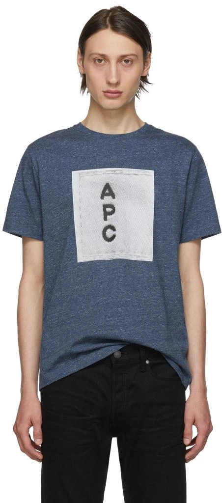 商品A.P.C.|Indigo Logo T-Shirt,价格¥602,第1张图片