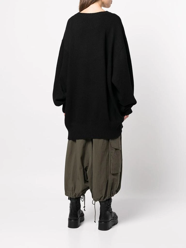 商品YOHJI YAMAMOTO|Y'S WOMEN CAMELLIA OVERSIZED KNIT PULLOVER,价格¥4034,第3张图片详细描述