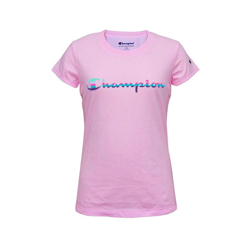 商品CHAMPION|Big Girls Rainbow Script T-shirt,价格¥72,第1张图片