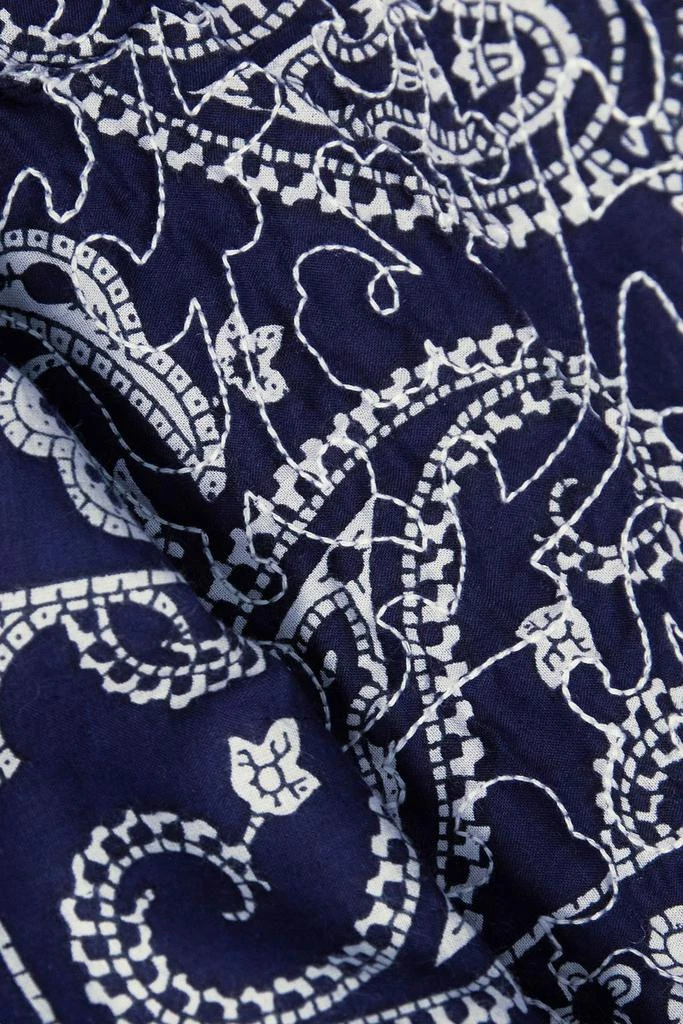 商品Sea|Theodora embroidered printed cotton-voile midi dress,价格¥1616,第4张图片详细描述