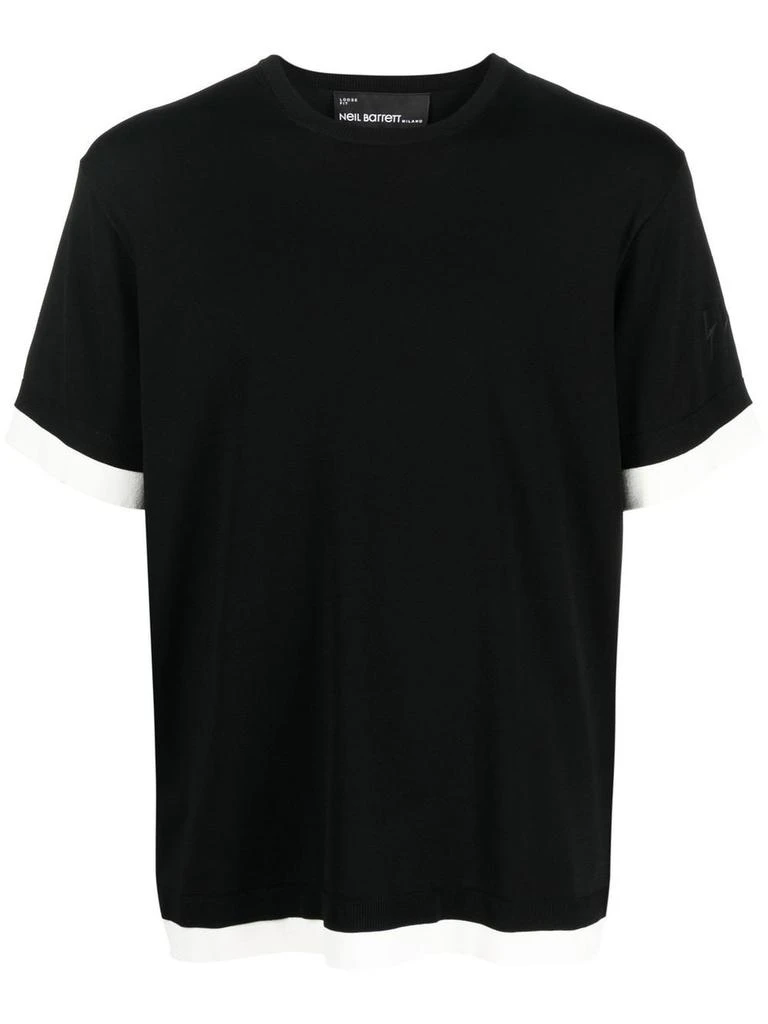 商品Neil Barrett|Neil Barrett Black T-shirt,价格¥1884,第1张图片