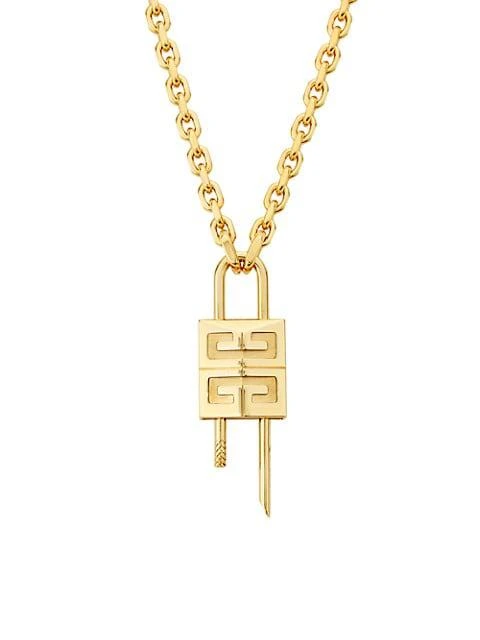 商品Givenchy|4G Logo Padlock Necklace,价格¥5360,第1张图片
