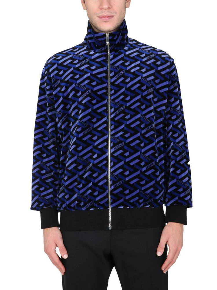 商品Versace|Versace La Greca Printed Bomber Jacket,价格¥4962,第1张图片