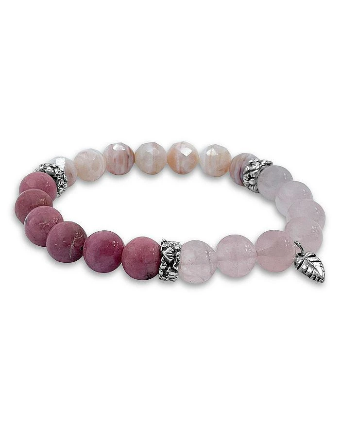 商品Stephen Dweck|Sterling Silver Terraquatic Multi Gemstone Pink Hued Statement Slip On Bracelet,价格¥3700,第3张图片详细描述