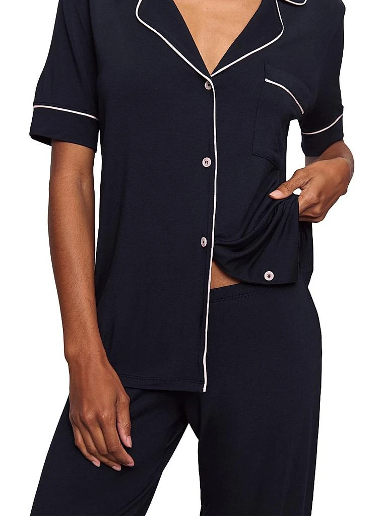 商品Eberjey|Gisele Short-Sleeve Top & Pants Pajama Set,价格¥1166,第5张图片详细描述