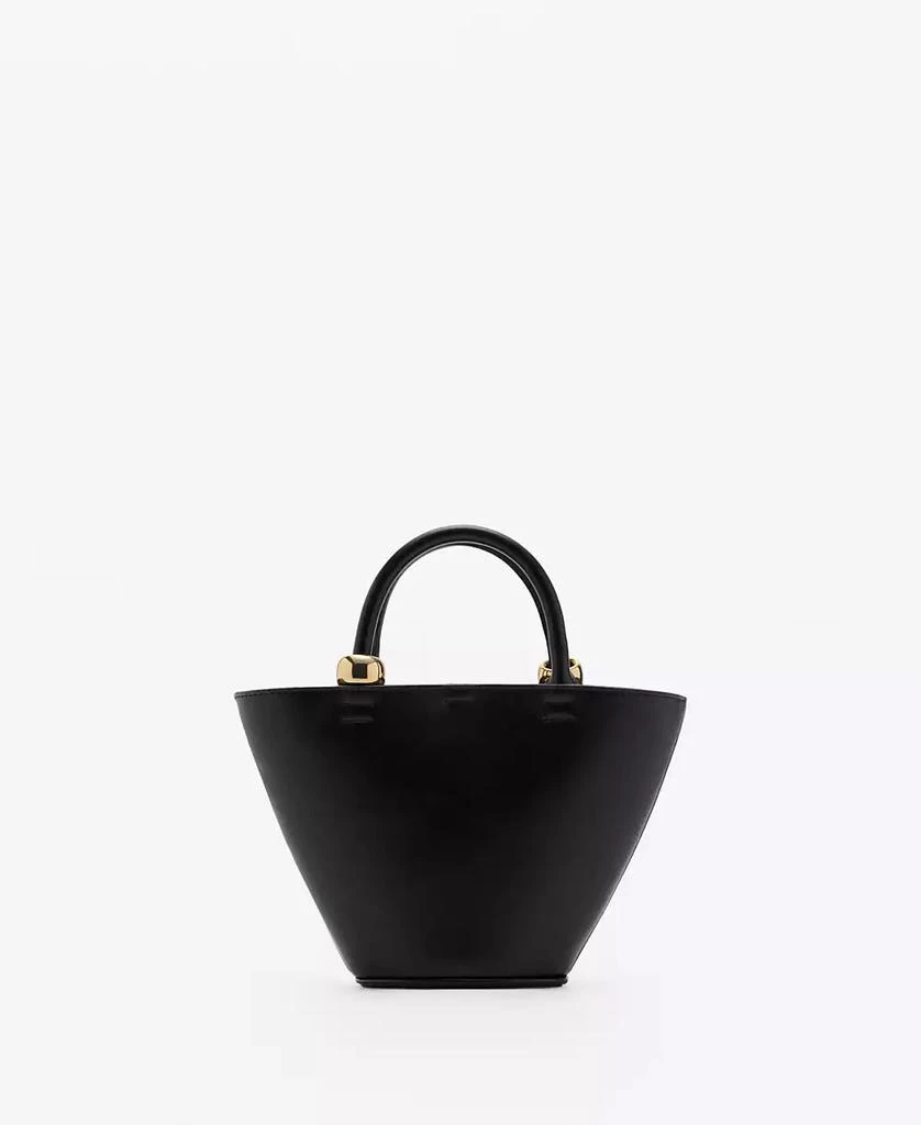 商品Mango|Women's Metallic Detail Mini Shopper Bag,价格¥445,第1张图片