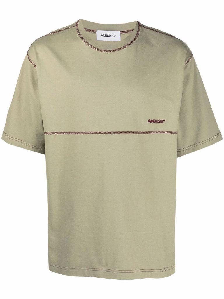 Ambush Mens Green Cotton T-Shirt商品第1张图片规格展示