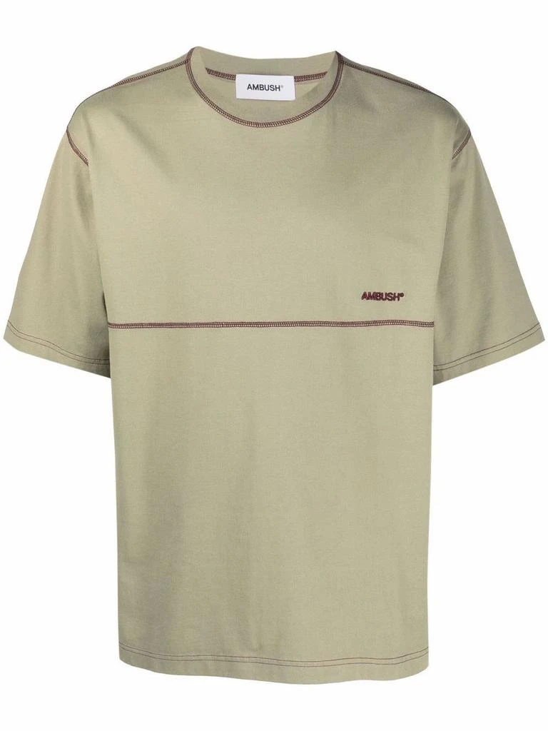 商品Ambush|Ambush Mens Green Cotton T-Shirt,价格¥1993,第1张图片