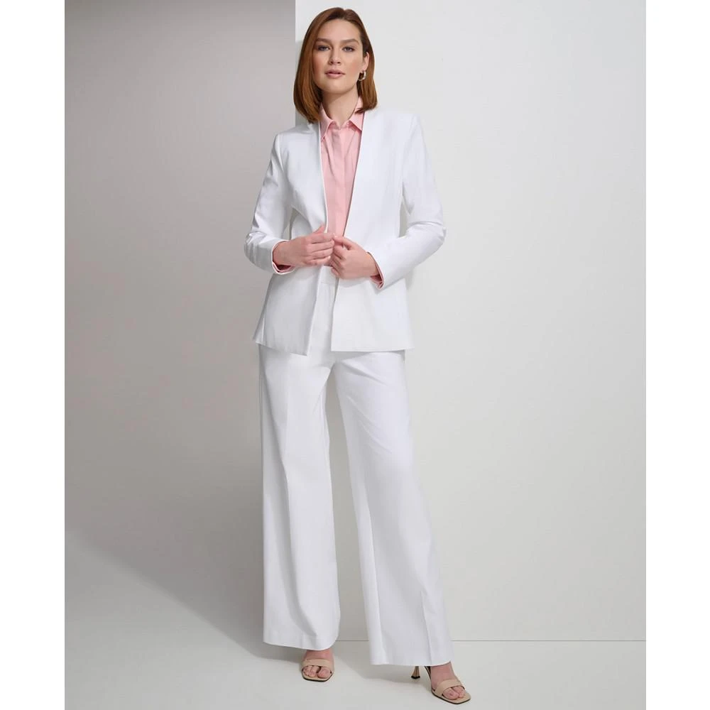 商品Calvin Klein|Women's Collarless Open-Front Blazer,价格¥669,第5张图片详细描述