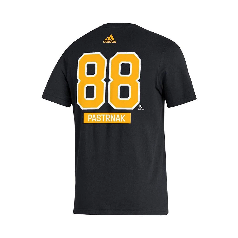 商品Adidas|Men's David Pastrnak Black Boston Bruins Player Name and Number T-shirt,价格¥188,第3张图片详细描述