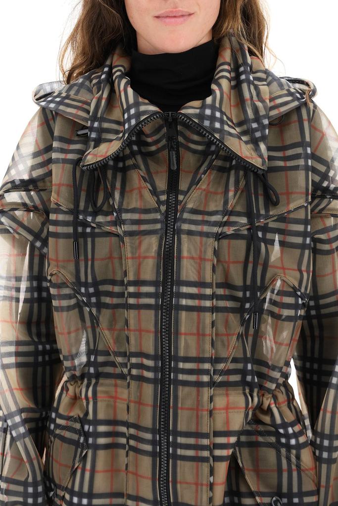 VINTAGE CHECK NYLON MESH PARKA商品第5张图片规格展示