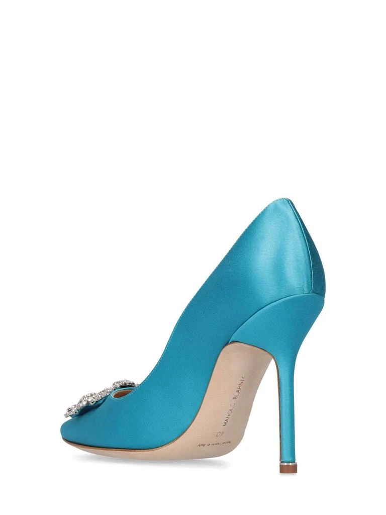 商品Manolo Blahnik|105mm Hangisi Satin Pumps,价格¥8531,第3张图片详细描述