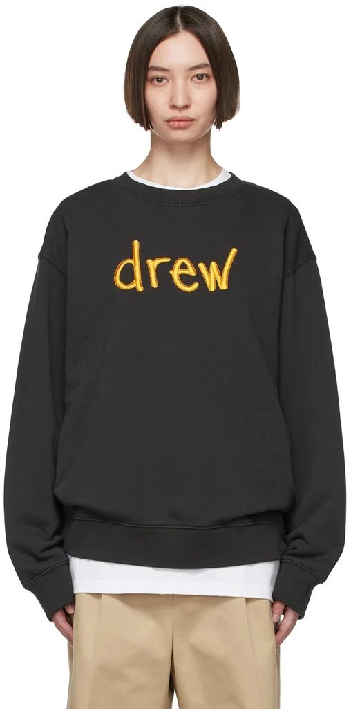 商品Drew House|SSENSE Exclusive Black Scribble Sweatshirt,价格¥957,第1张图片