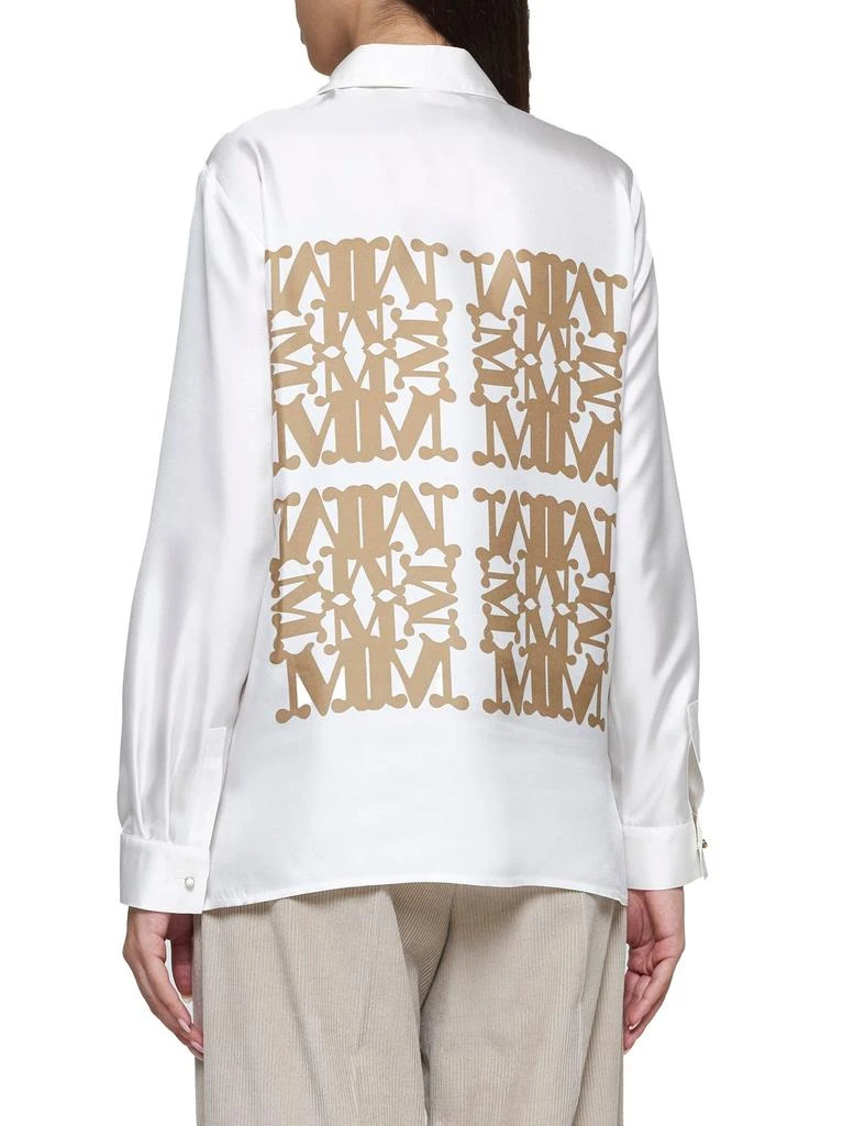 商品Max Mara|Max Mara Logo Printed Long-Sleeved Shirt,价格¥2193,第4张图片详细描述