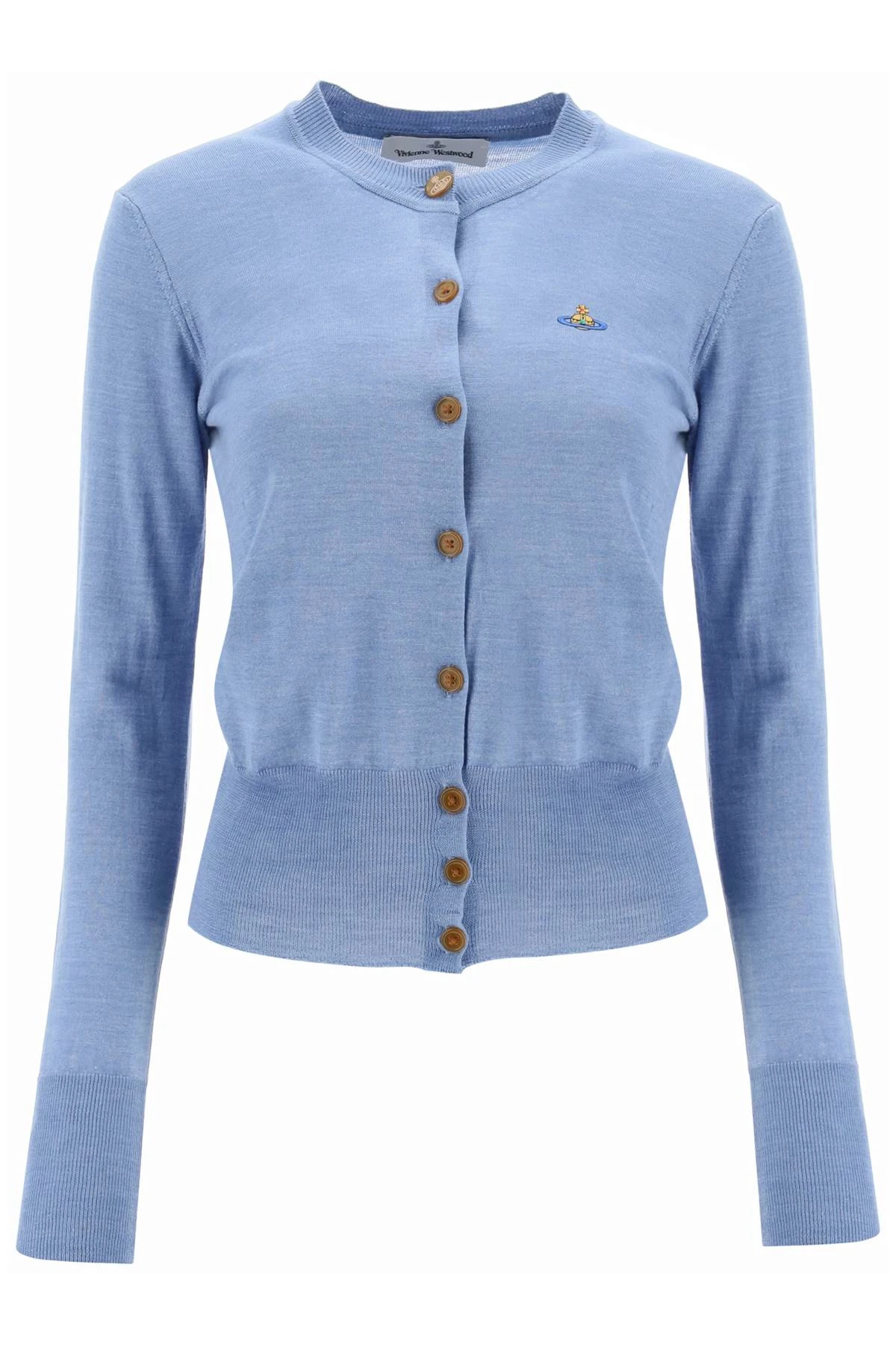 商品Vivienne Westwood|Vivienne Westwood 女士针织毛衣 1803001ZY000QK405 蓝色,价格¥1387,第1张图片