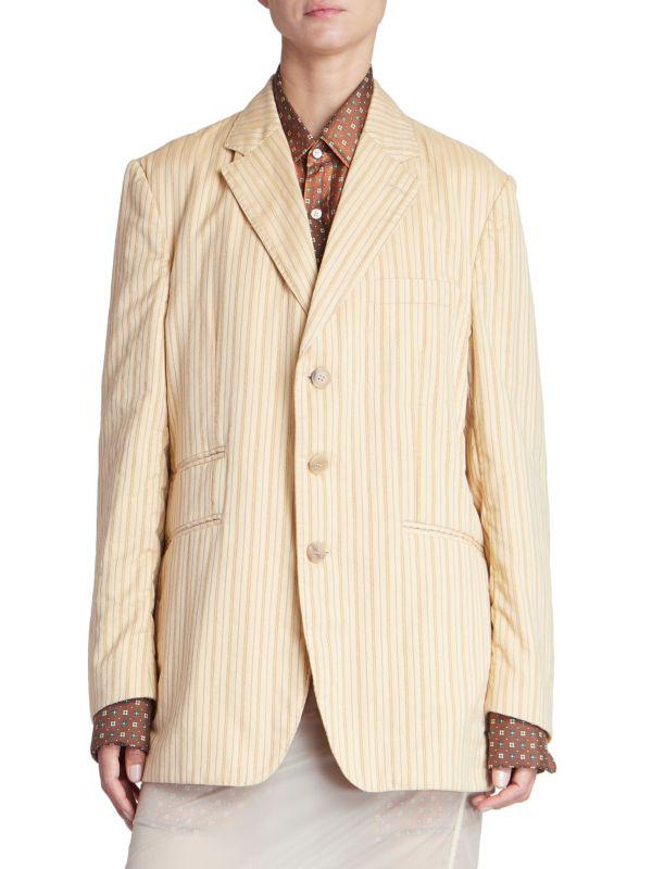 MAISON MARGIELA★素敵！Layered silk-ette blazer MAISON MARGIELA Silk-chiffon and silk blazer | THE OUTNET