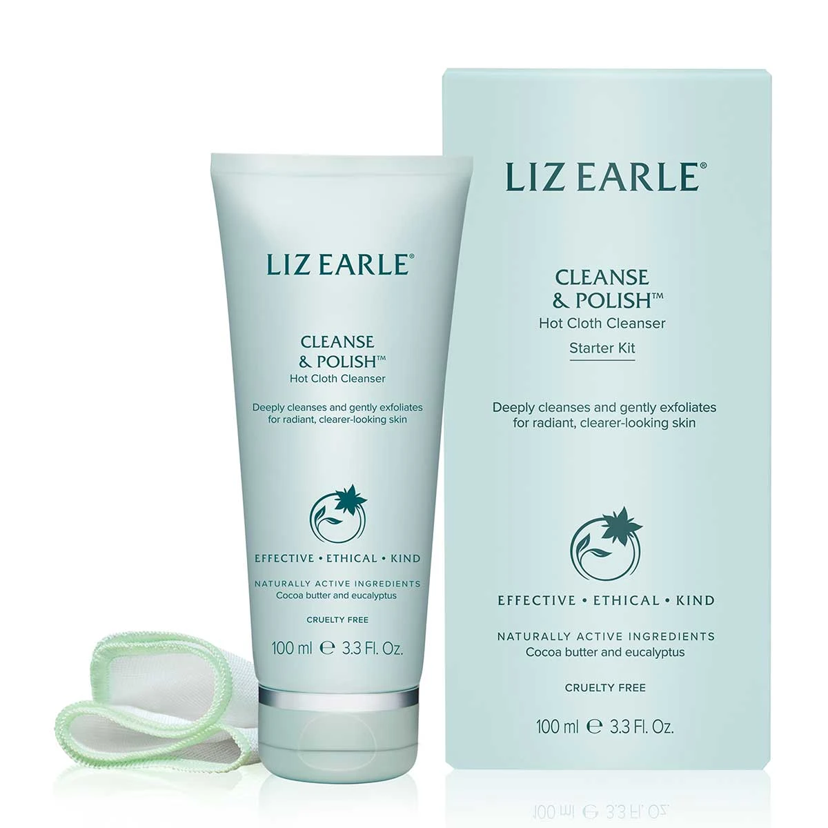 Liz Earle 经典热敷卸妆洁面乳100ml+洁面巾 商品