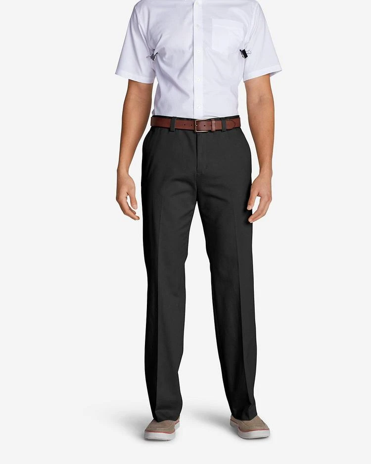 商品Eddie Bauer|Men&#39;s Casual Performance Chino Flat-Front Pants - Classic Fit,价格¥298-¥447,第2张图片详细描述