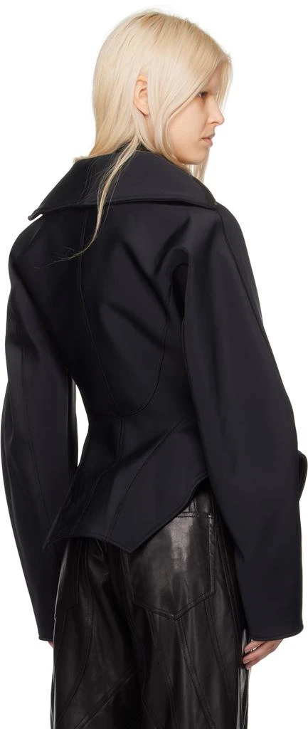 Mugler]Black Corseted Scuba Jacket 价格¥7524 | 别样海外购