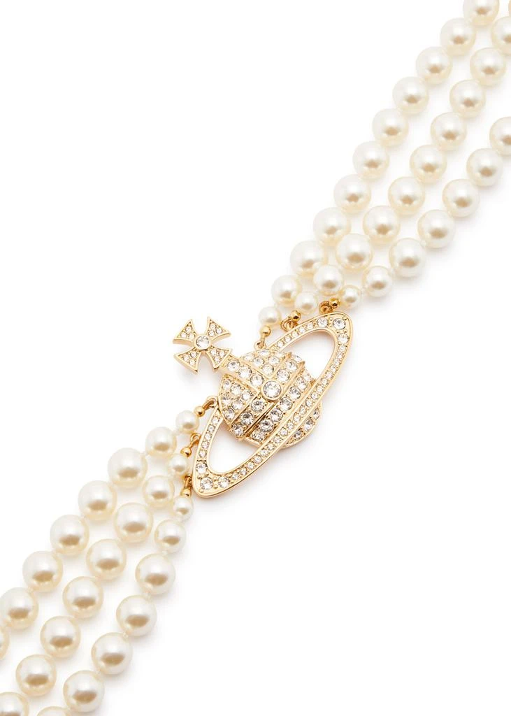 商品Vivienne Westwood|Orb-embellished Swarovski pearl choker,价格¥4228,第3张图片详细描述
