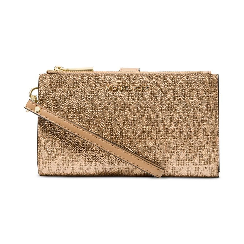 商品Michael Kors|Logo Jet Set Double-Zip Wristlet In Gift Box,价格¥479,第1张图片